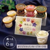 【敬老の日メッセージカード付】スジャータハイクオリティアイスクリーム (6個入)《配送指定必須》