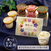 【敬老の日メッセージカード付】スジャータハイクオリティアイスクリーム(12個入)《配送指定必須》