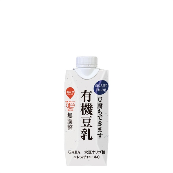 豆腐もできます 有機豆乳 330ml (12本入）