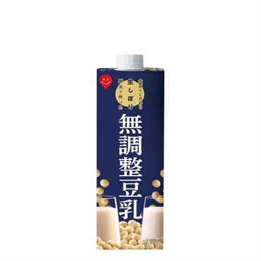 大豆にこだわり生しぼり製法で作った無調整豆乳1000ml（6本入）