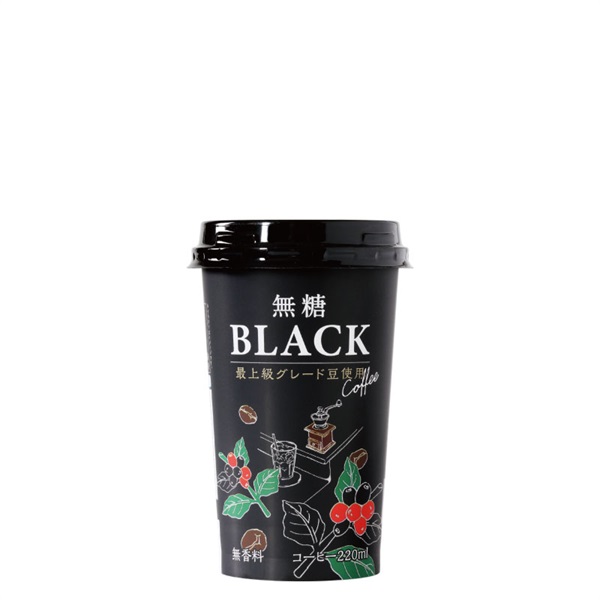 無糖 BLACK 220ml　(12本入)